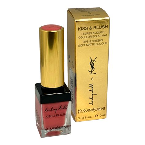 yves saint laurent kiss & blush lip & cheek duo|ysl rose lipstick.